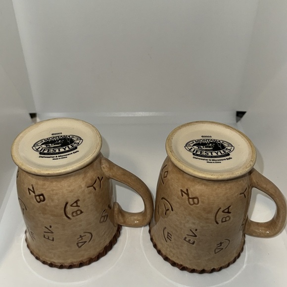 Montana Silversmiths Brown and Cream Mugs - Picture 8 of 10